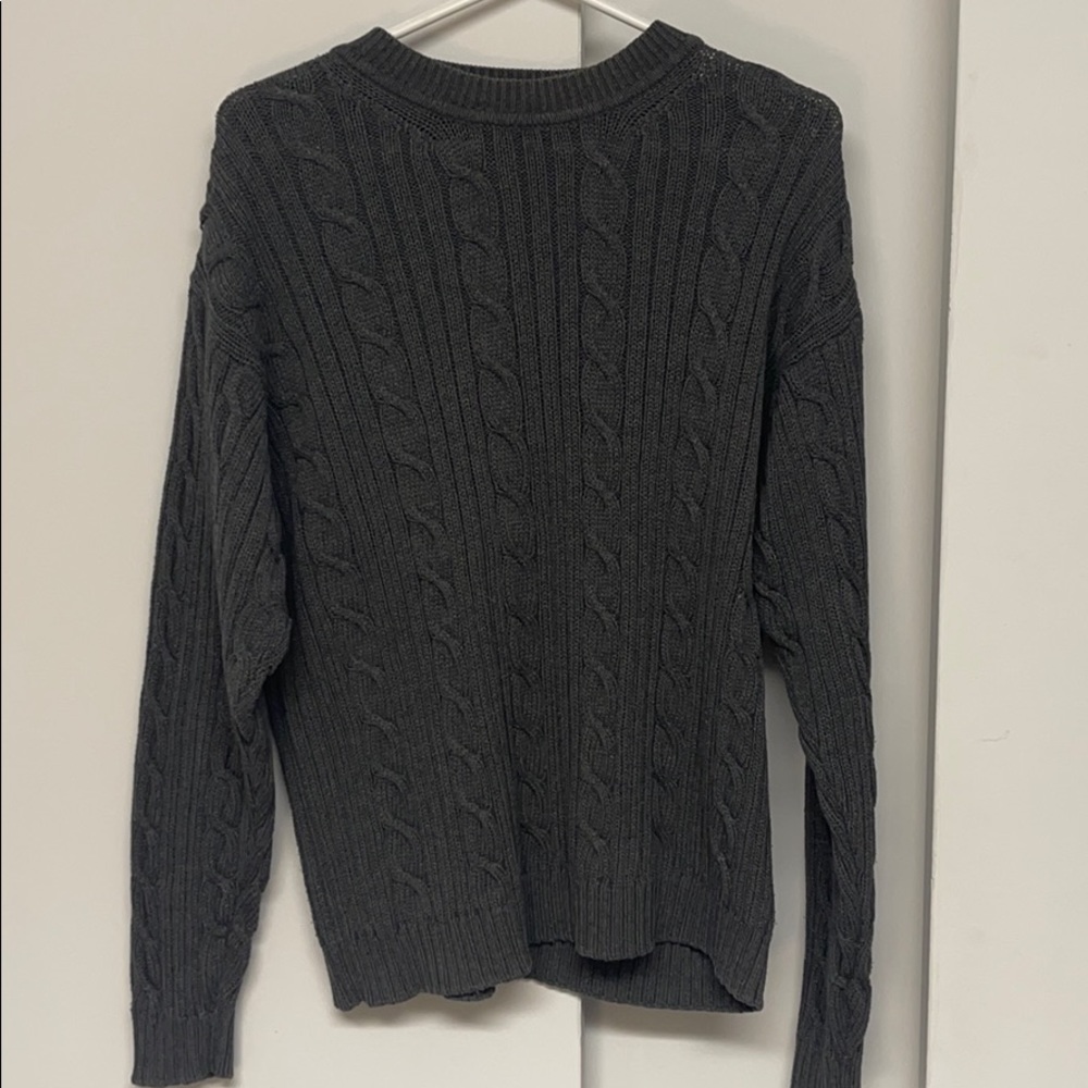 Dockers grey cable knit sweater